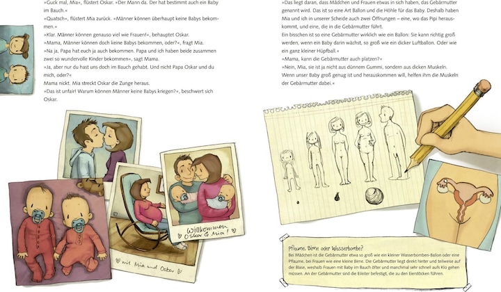 Produktbild Ein Baby in Mamas Bauch (Deutsch, Anna Herzog, Joëlle Tourlonias, 2015)