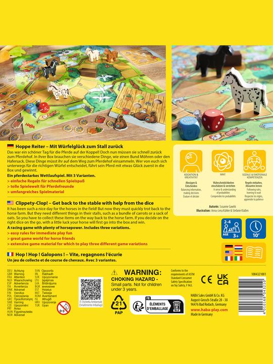 Produktbild Haba Hoppe Reiter (Niederländisch, Spanisch, Französisch, Italienisch, Englisch, Deutsch)