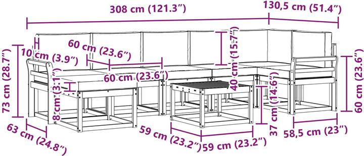 Produktbild vidaXL Sofa Set