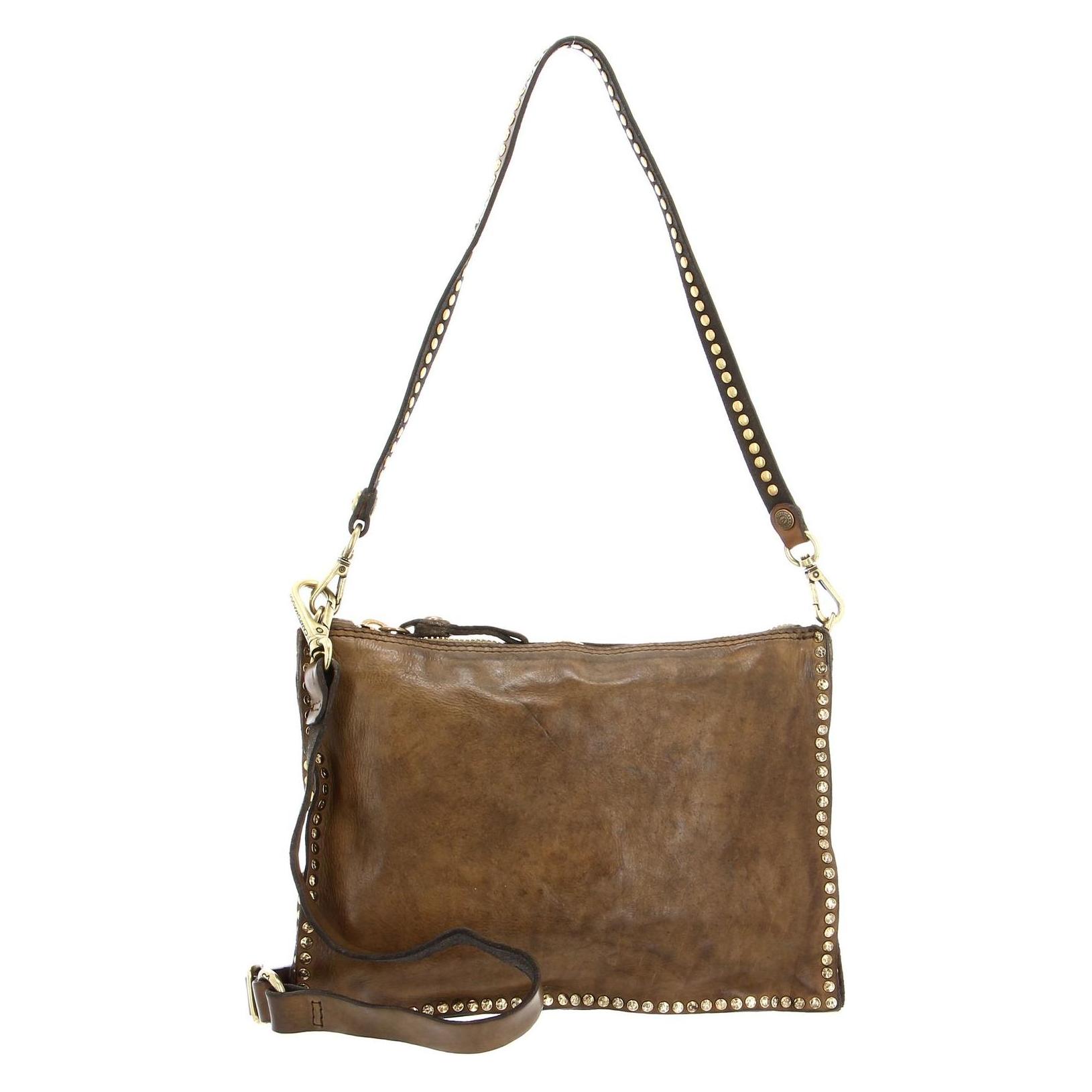Campomaggi, Damen, Handtasche, Pochette, Grün