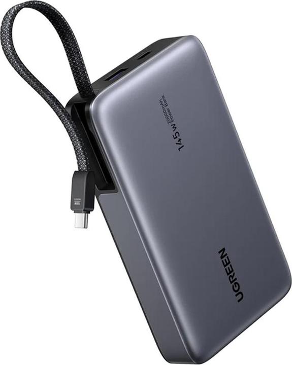 Image du produit Ugreen PB551 20.000mAh 145W Powerbank Built-in Cable 2x USB-C (20000 mAh, 145 W)