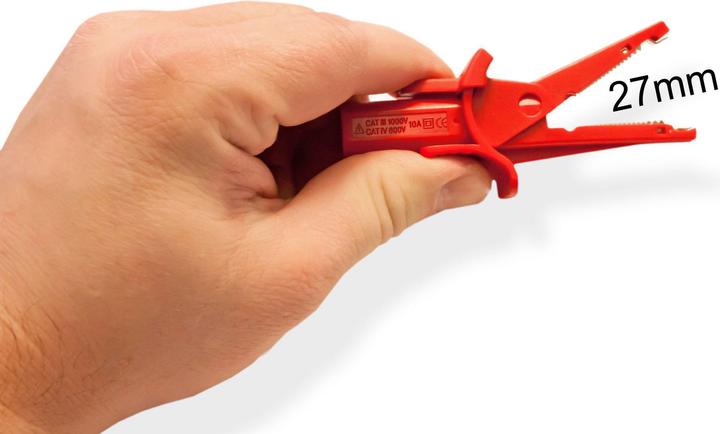 Actual product image Peaktech P 7015 Crocodile clips