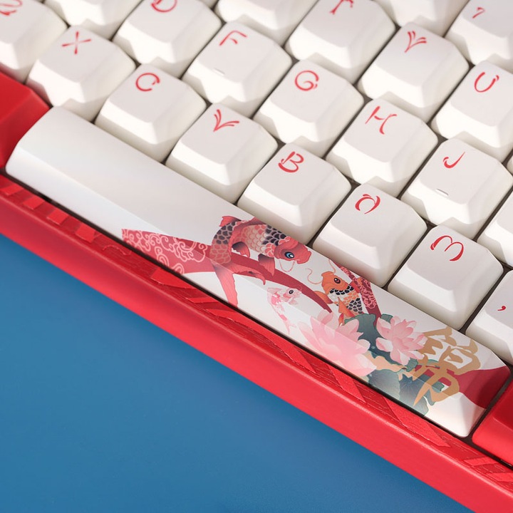 Immagine prodotto Varmilo VEA108 Tastiera da gioco Koi, MX-Brown, LED bianco - Layout USA (US, Cablato)
