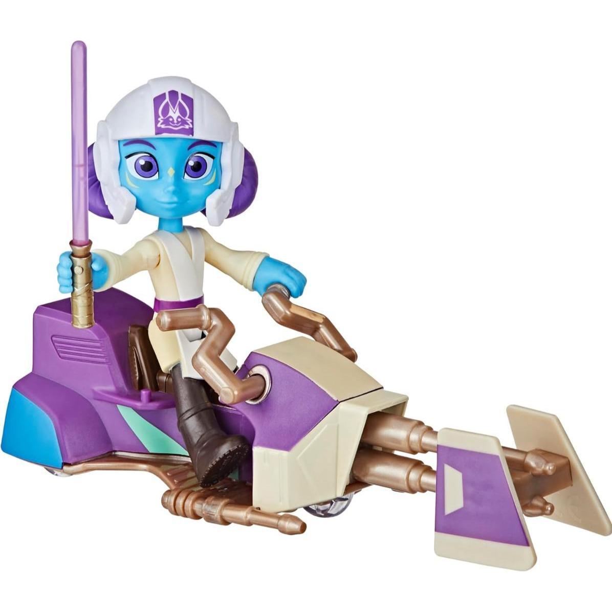 Hasbro Figura di Lys Solay e Speeder Bike, Scala: 10 cm, Figura d'azione e veicolo, Star Wars Toy