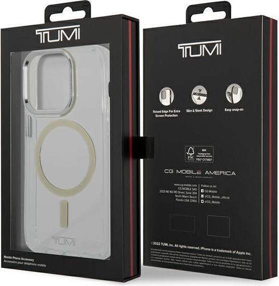 Actual product image Tumi TUHMP14LUTT iPhone 14 Pro 6,1" przezroczysty/clear hardcase Transparent MagSafe (Apple iPhone 14 Pro)