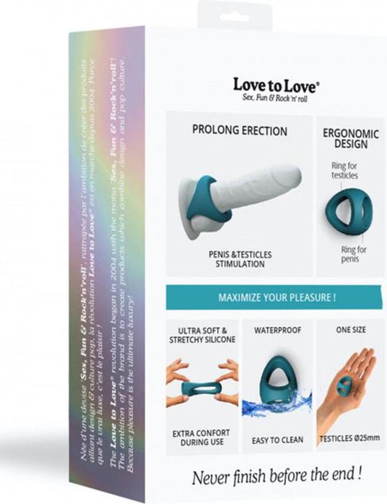 Produktbild Love to Love Flux Ring - Cockring - Blau
