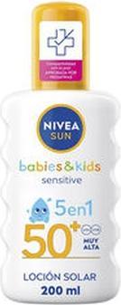 Actual product image NIVEA Sun Babies & Kids 5 In 1 Sun Lotion Spf 50+ 200 Ml (Sun lotion, SPF 50+, 200 ml)