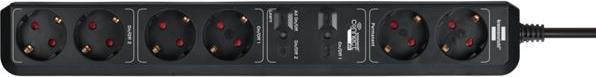 Immagine prodotto Brennenstuhl Eco-Line WIFI 6-fach Steckdosenleiste 1,5m (6 x, 1.50 m)