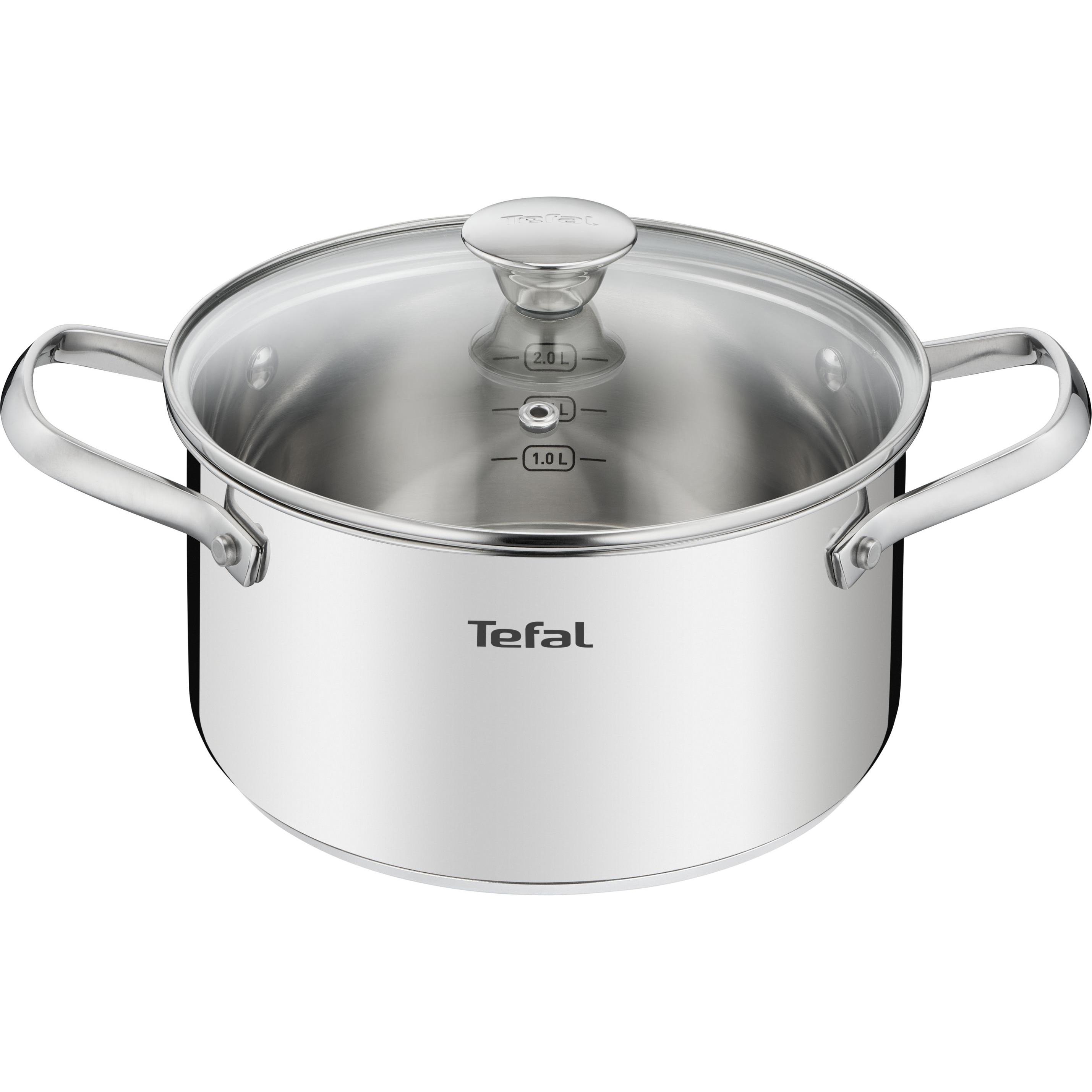 Tefal Cook Eat, Pfanne + Kochtopf, Schwarz, Silber