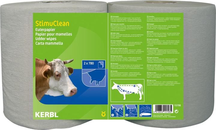 Produktbild Kerbl StimuClean Euterpapier, extra 2x780 Blatt