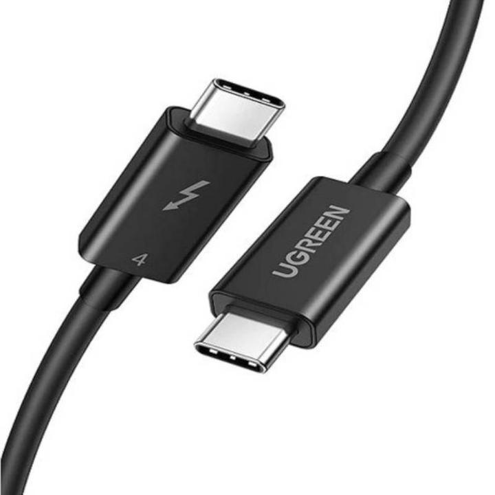 Actual product image Ugreen - Data Cable L703 (45996) - USB-C to USB-C Thunderbolt5, 120Gbps, 240W, 1m - Black (1 m, USB 4.0, 240 W)