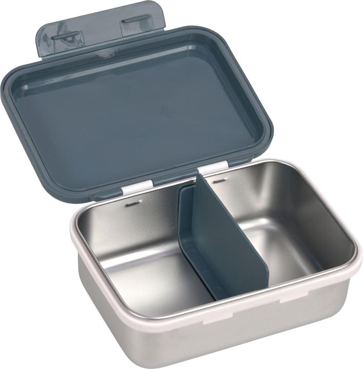 Actual product image Lässig Stainless Steel Lunch Box Happy Prints blue