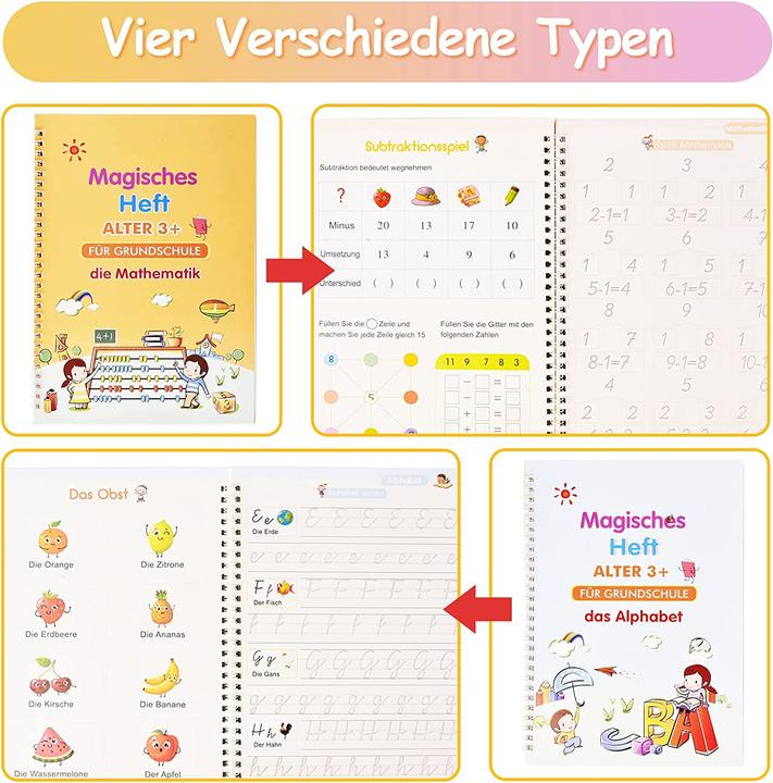 Produktbild NoName Schreiben lernen magisches Übungsheft (4er Set)