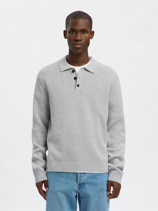 Produktbild Selected Homme Texturiertes Baumwoll Poloshirt (XXL)