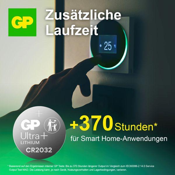 Actual product image GP Batteries Knopfzelle CR2032, 3V,2Stk. Lithium, 2-er Blister, DL2032 (2 pcs., CR2032, 220 mAh)