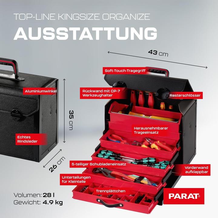 Image du produit Parat Sacoche à outils professionnelle non équipée (1 Pièce)