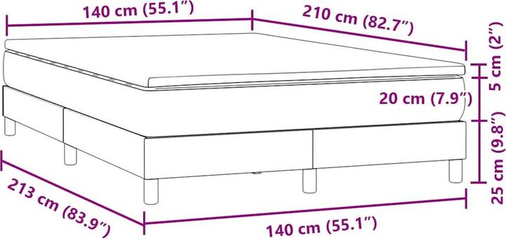 Produktbild vidaXL Carna (140 x 210 cm)