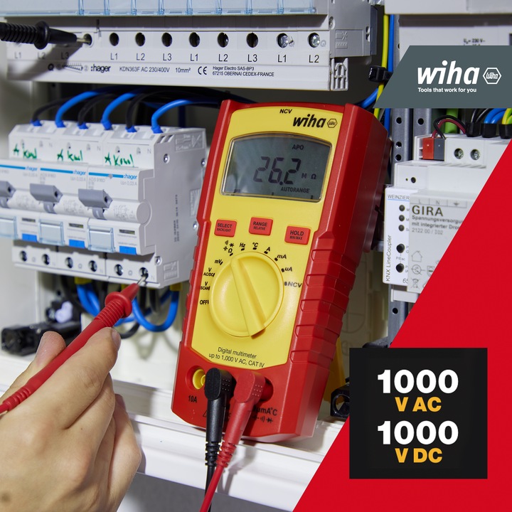 Produktbild Wiha Digitales Multimeter (CAT IV 600V, CAT III)