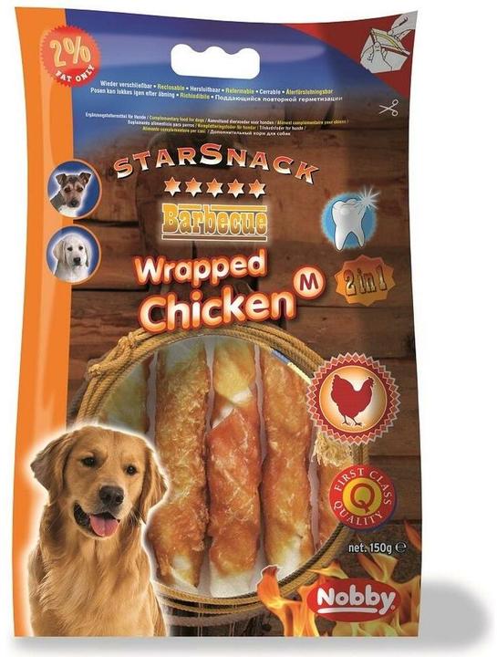 Actual product image Nobby StarSnack Wrapped Chicken (Adult, 1 pcs., 150 g)