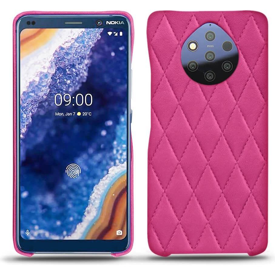Noreve Lederschutzhülle (Nokia 9 PureView), Smartphone Hülle, Rosa