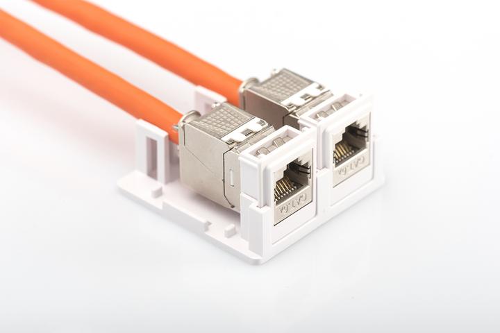 Productafbeelding Digitus Consolidatiepunt behuizing voor 2x Keystone modules (Houder voor Keystone module)