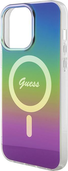 Actual product image Guess GUHMP15LHITSK iPhone 15 Pro 6.1" czarny/black hardcase IML Iridescent MagSafe (Apple iPhone 15 Pro)