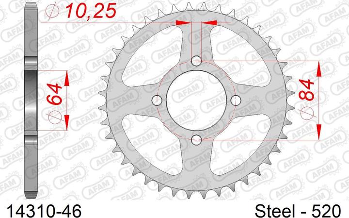 Image du produit Afam 520 46 dents (46)