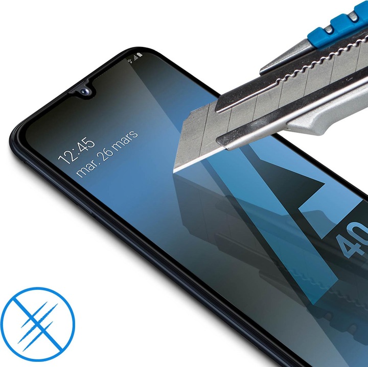 Actual product image Avizar Edge to Edge screen protector, display foil (1 Piece, Samsung Galaxy A40)