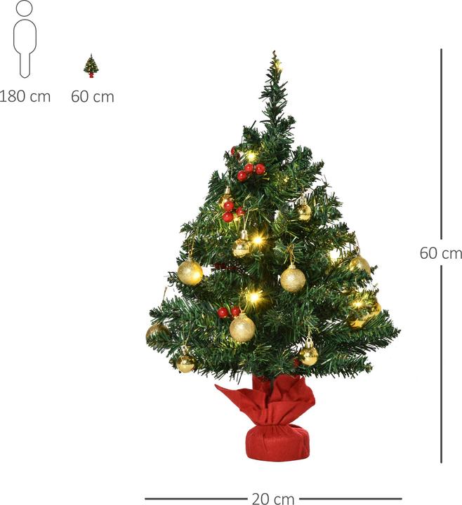 Actual product image Jamb LED Christmas tree (60 cm)
