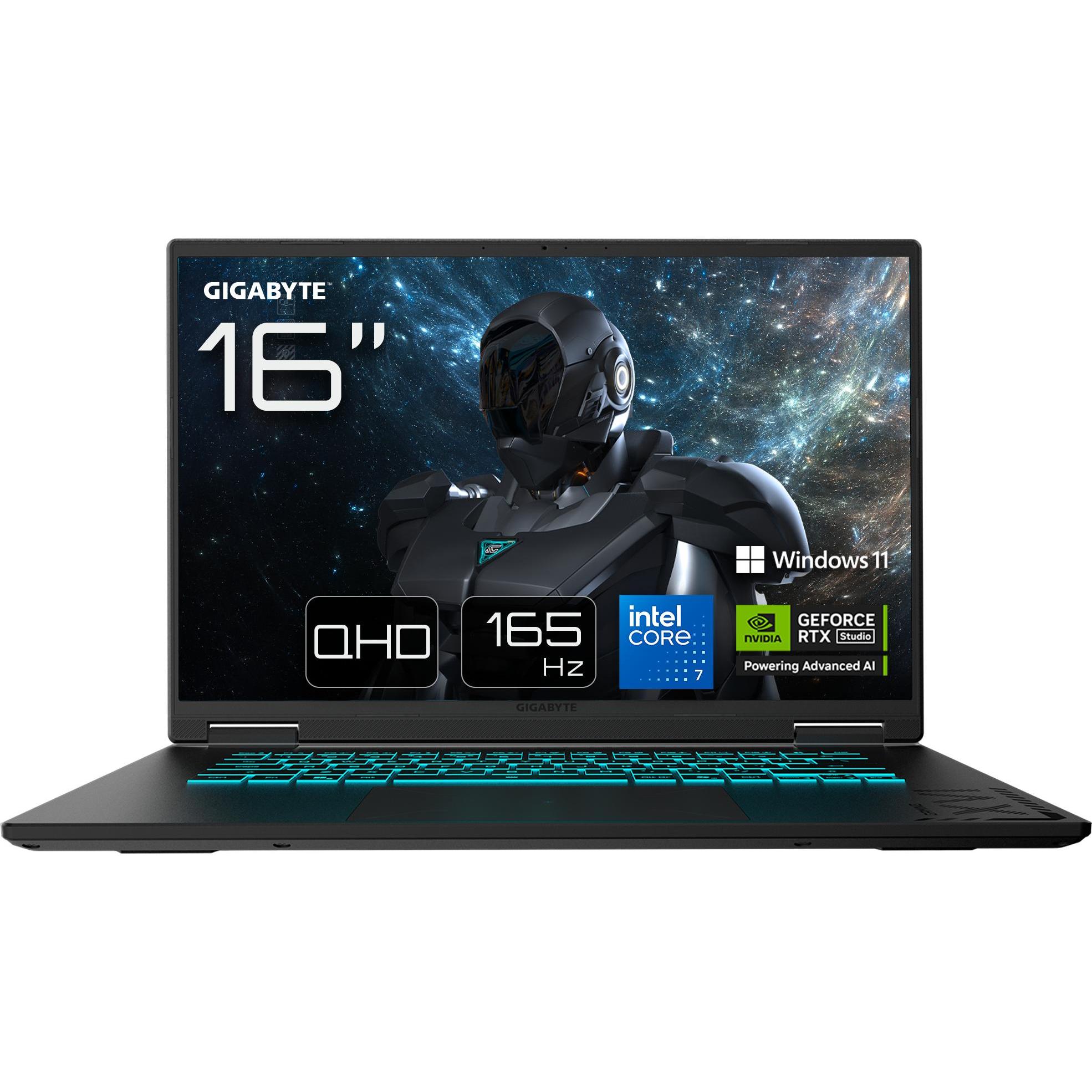 Gigabyte GAMING A16 PRO DXHG4EECC4SH (16", 1000 GB, 32 GB, Eng. Int., Intel Core 7 240H), Notebook, 