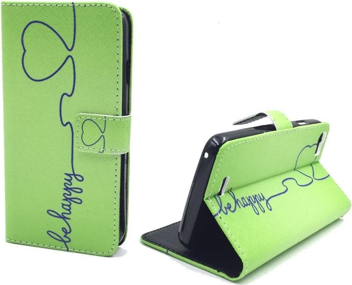 Produktbild König Design Schutz Hülle für Wiko Lenny Be Happy Grün Tasche Cover Case + 1 Panzer Schutz Glas Neu (Wiko Lenny)