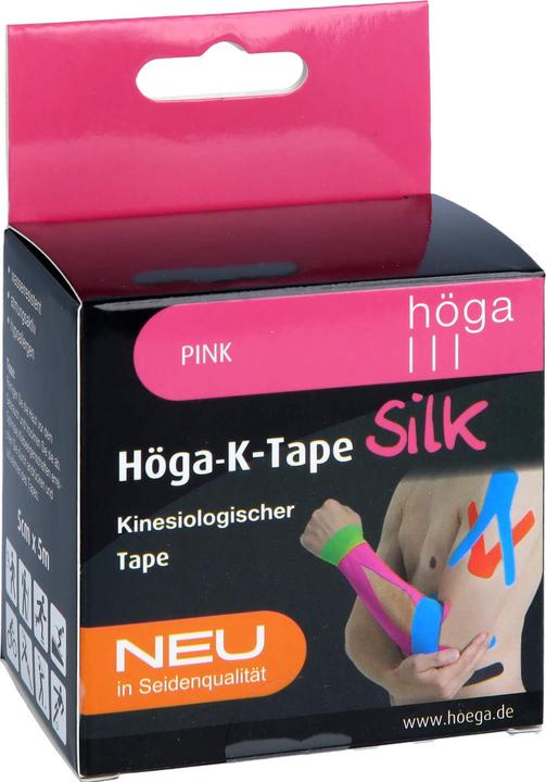 Actual product image Höga K-Tape Silk 5 cm x 5 m pink KinesiologyTape, 1 pc. plaster (1 x)