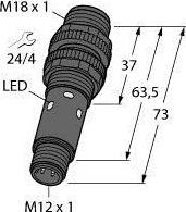 Produktbild Turck Opto Sensor Einweglichtschranke Empfänger M18-4VPRL-Q8