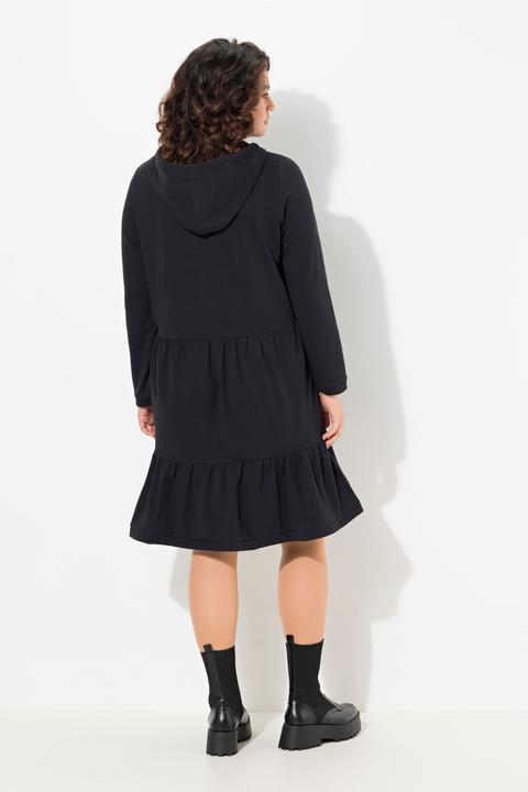 Produktbild Ulla Popken Sweatkleid, Kapuze, A-Linie, V-Ausschnitt, Langarm (42, 44)