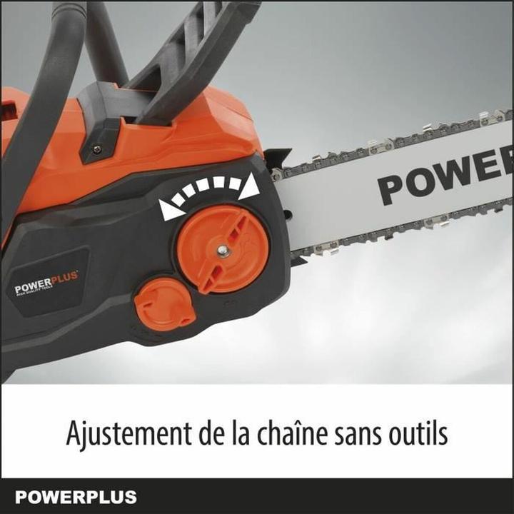 Actual product image Powerplus Dual Power Chainsaw brushless 40V 350mm - excl. battery and charger - 1 Acc. (Battery chain saw)
