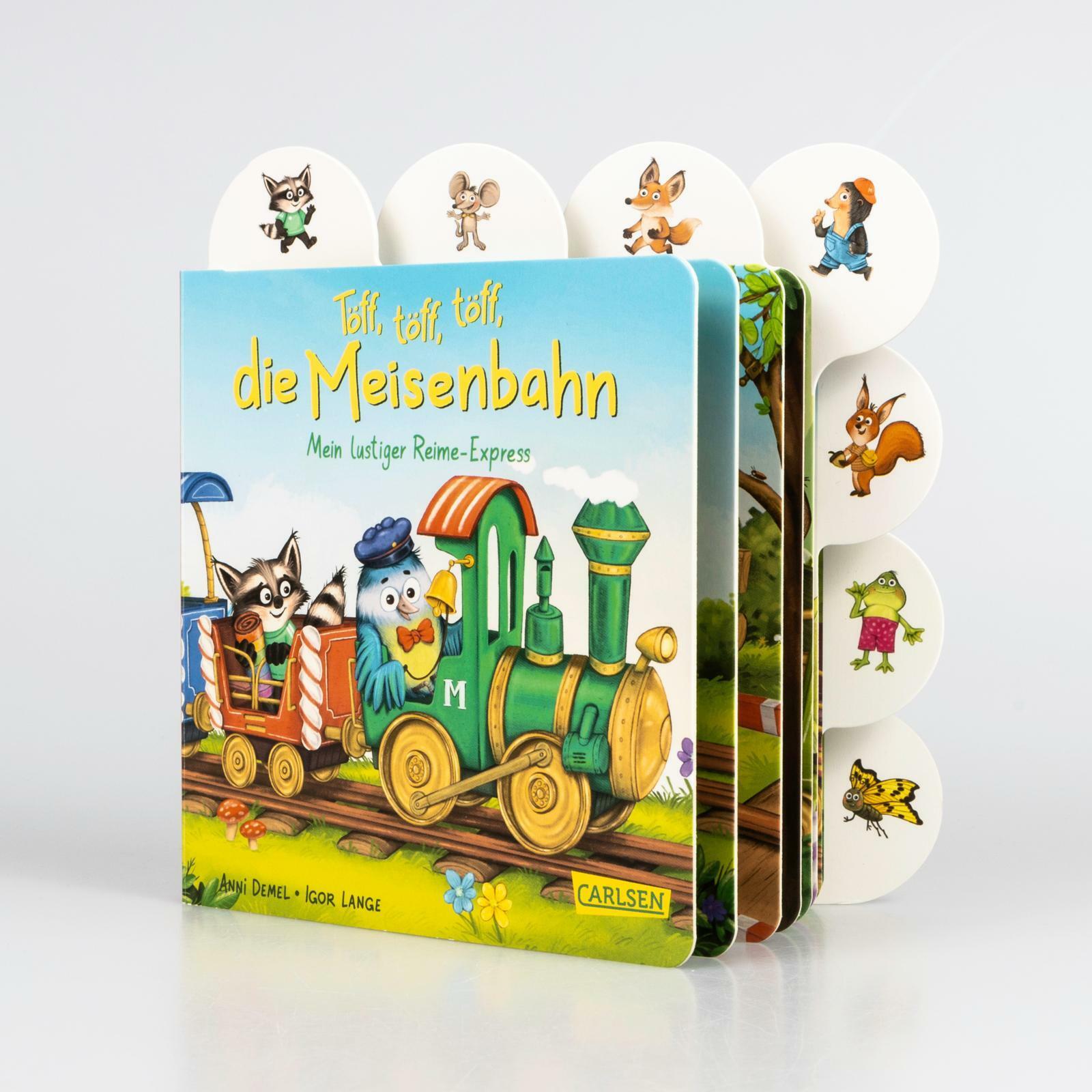 Thumbnail - Demel:Töff, töff, töff, die Meisenbahn, Kinderbücher von Anni Demel, Igor Lange