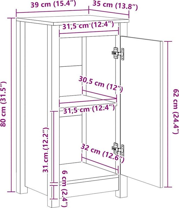 Image du produit VidaXL Nio (40 x 35 x 80 cm)