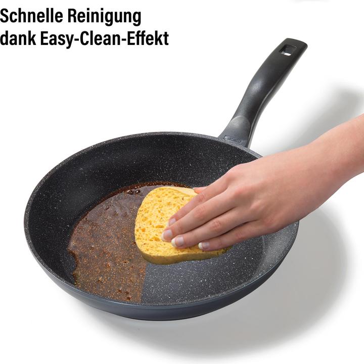 Actual product image Stoneline Made in Germany pan 19047 Frying, Diameter 28 cm, Suitable for induction hob, Fixed handle, Anthraci (28 cm, Frying pan, Aluminium)