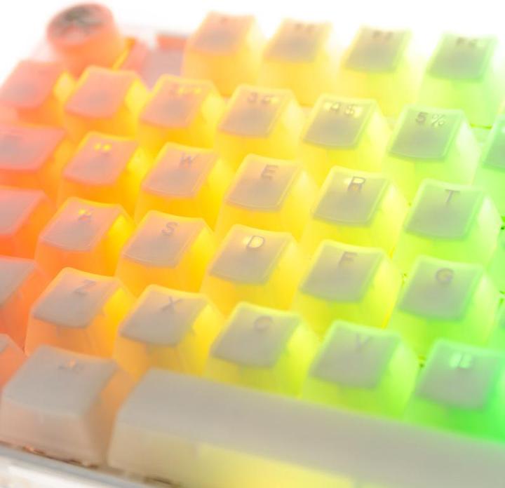 Produktbild Ducky One 3 Aura White TKL Gaming Tastatur, RGB LED - Gateron Baby Kangaroo (US) (US, Kabelgebunden)
