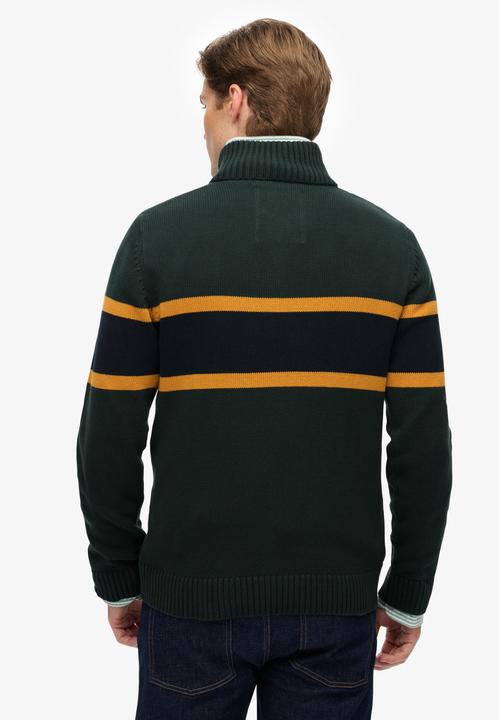 Image du produit Superdry Pull camionneur rayé en maille de coton (M)