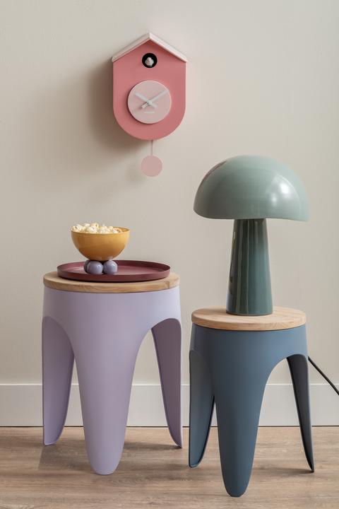 Produktbild Karlsson Wandklok Grato Cuckoo - Lichtroze - 9.2x17.5x33.2cm - Wandklok Scandinavisch