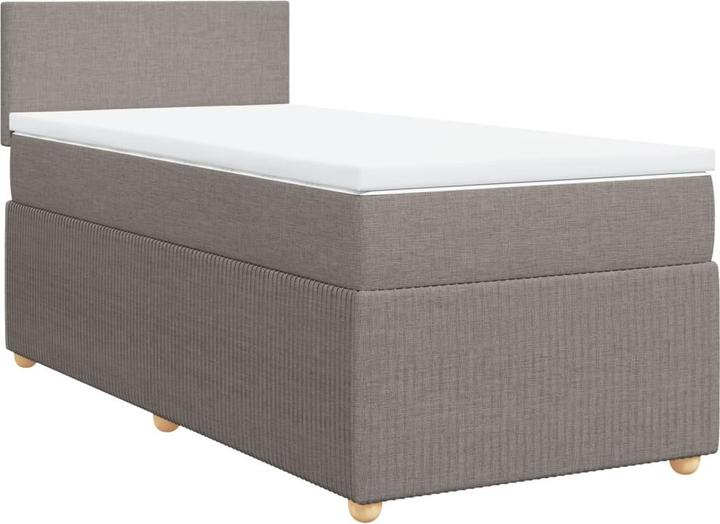 Produktbild vidaXL Bo x springbett mit Matratze 140 x 200 cm Stoff (140 x 200 cm)