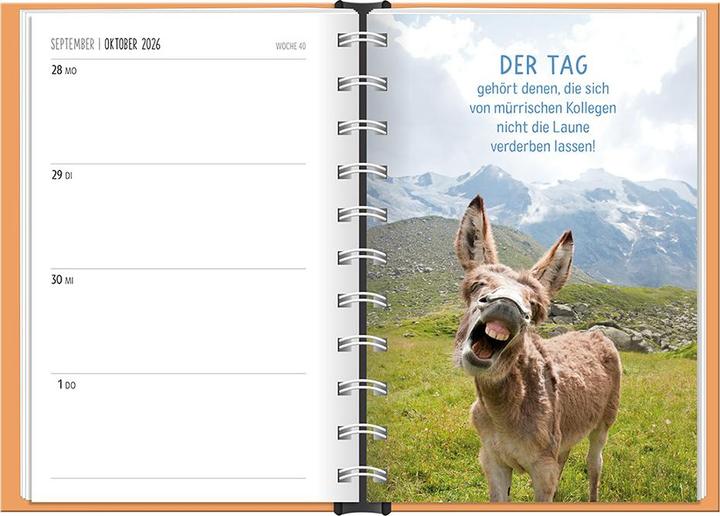 Image du produit Terminplaner 2026 Happymacher (10 x 15,5 cm, 1 semaine / 2 pages)