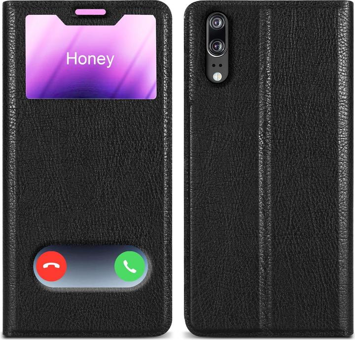 Produktbild Cadorabo Book Hülle mit Doppelfenster für Huawei P20 (Cubot P20)