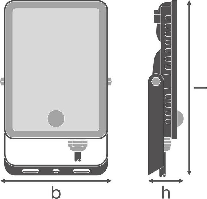 Actual product image Osram Floodlight Essential Sensor 20W 3000K 4099854430053 LED-Aussenstrahler mit (IP65)