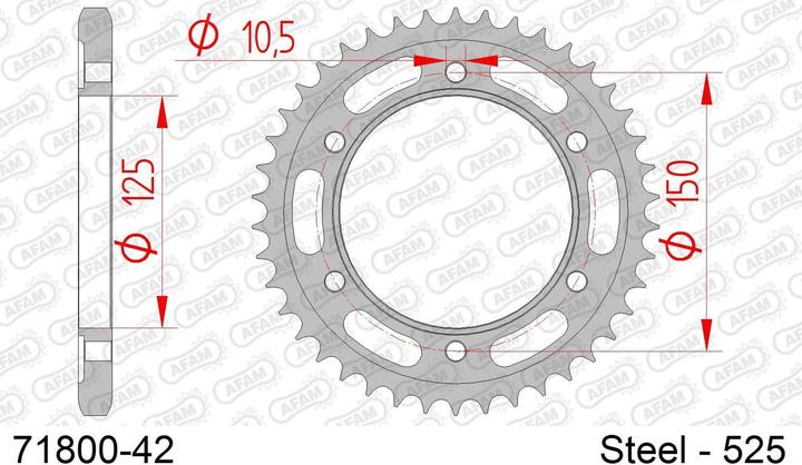 Immagine prodotto Afam 525 42 dents (42)