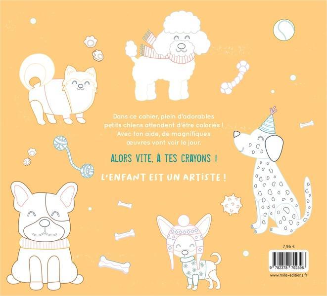 Image du produit Mila Mon gros cahier de petits chiens à colorier (Français, Collectif, 2025)