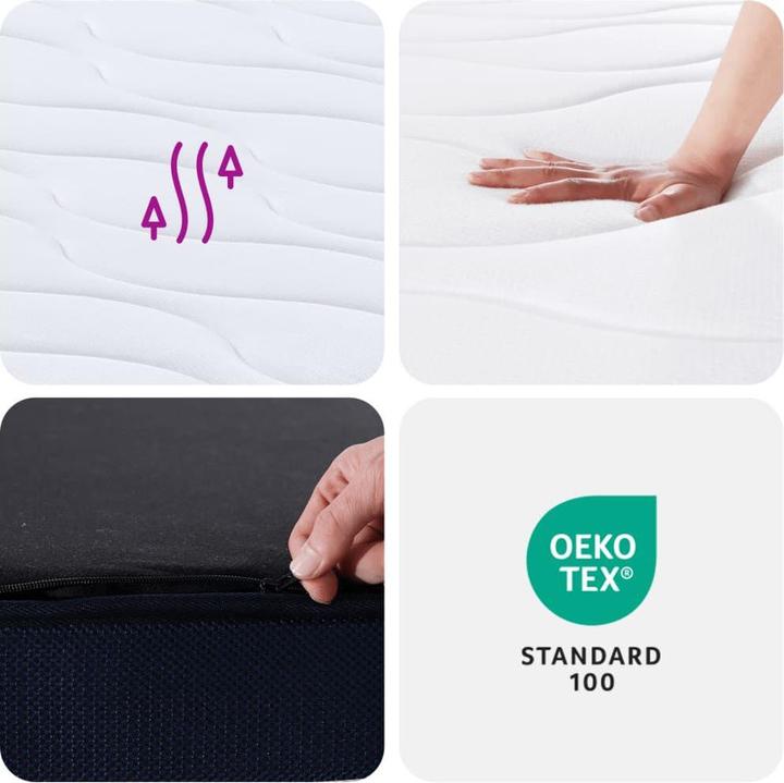 Produktbild vidaXL Taschenfederkern-Matratze (Federkern, Schaumstoffkern, 180 x 200 cm)