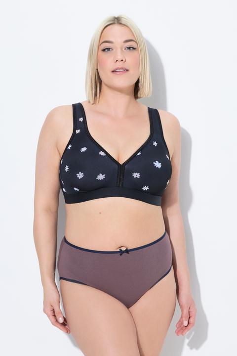 Produktbild Ulla Popken Minimizer-BH, Blüten, ohne Bügel, Cup C - D (105 D)