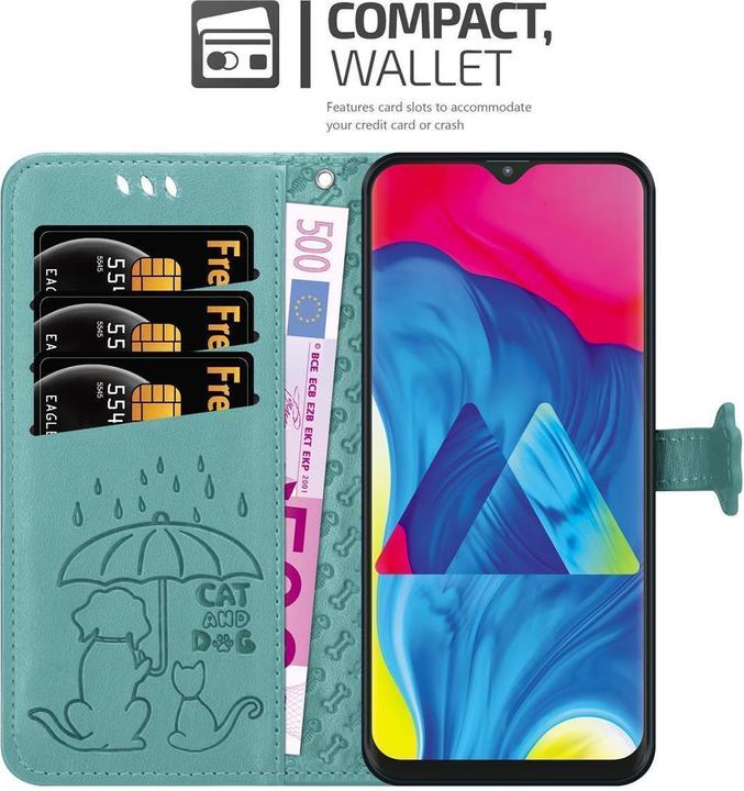 Produktbild Cadorabo Book Hunde & Katzen Cover (HTC One M10, Samsung Galaxy A10)